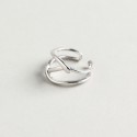 Exaggerated Lines Open Ring - MLYH221