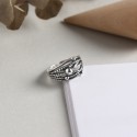 Vintage Wrapped Beads Open Ring - MLYH222