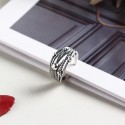 Vintage Wrapped Beads Open Ring - MLYH222