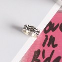 Vintage Graffiti Engraved Open Ring - MLYH227