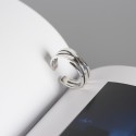 Multi-Layered Crosshatch Open Ring - MLYH228