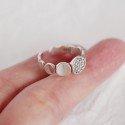 Vintage Twill Medallion Open Ring - MLYH231