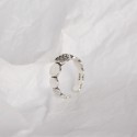 Vintage Twill Medallion Open Ring - MLYH231