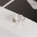 Vintage Twill Medallion Open Ring - MLYH231