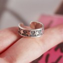 Vintage Row of Stars Open Ring - MLYH232