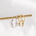 Pave Wolf Tooth Dangle Earrings - MLYH235