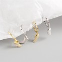 Pave Wolf Tooth Dangle Earrings - MLYH235