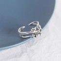 Lines with Rotatable Charms Open Ring - MLYH241