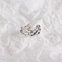 Hollow Mobius Twists Open Ring - MLYH242