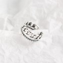 Chain and Twine Shaped Open Ring - MLYH243