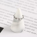 Vintage Oval Beaded Open Ring - MLYH244