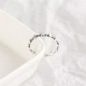 Vintage Oval Beaded Open Ring - MLYH244