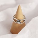 Vintage Line Knot Open Ring - MLYH245
