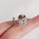 Vintage Emoji and Stars Open Ring - MLYH247