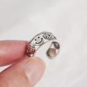 Vintage Emoji and Stars Open Ring - MLYH247