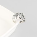 Vintage Winged Cross Open Ring - MLYH249