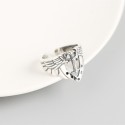 Vintage Winged Cross Open Ring - MLYH249