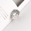 Vintage Winged Cross Open Ring - MLYH249