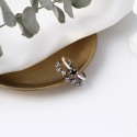 Vintage Black Star Open Ring - MLYH252