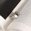 Minimalist Glossy Solitaire Open Ring - MLYH253