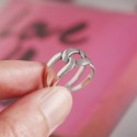 Thick Chain Braid Texture Open Ring - MLYH255