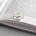 Thick Chain Braid Texture Open Ring - MLYH255