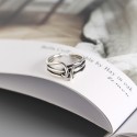 Multi-line Knotted Open Ring - MLYH256