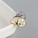 Multicolored Stars Open Ring - MLYH257