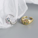 Multicolored Stars Open Ring - MLYH257