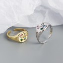 Multicolored Stars Open Ring - MLYH257