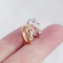 Minimalist Buckle Shaped Hoop Earrings - MLYH265