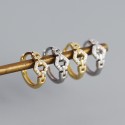 Minimalist Buckle Shaped Hoop Earrings - MLYH265