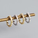 Rivets and Gems Hoop Earrings - MLYH266