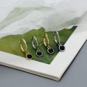 Minimalist Solitaire Gem Dangle Earrings - MLYH268