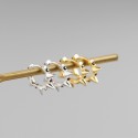 Punk Style Rivet Hoop Earrings - MLYH270
