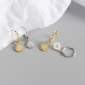 Sparkling Sunflower Dangle Earrings - MLYH271