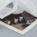 Sparkling Bow Knot Hoop Earrings - MLYH276