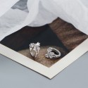 Sparkling Bow Knot Hoop Earrings - MLYH276