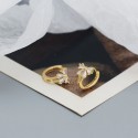 Sparkling Bow Knot Hoop Earrings - MLYH276