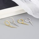 Minimalist Long Rivet Dangle Earrings - MLYH278