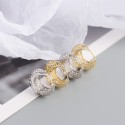 Hollow Irregular Pattern Hoop Earrings - MLYH280