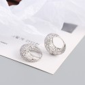Hollow Irregular Pattern Hoop Earrings - MLYH280