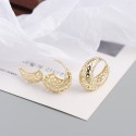 Hollow Irregular Pattern Hoop Earrings - MLYH280
