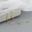 Tassel Moon and Star Chain Stud Earrings - MLYH283