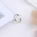 Flat Braid Textured Open Ring - MLYH288