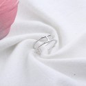 Minimalist Double Hexagonal Open Ring - MLYH289