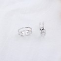 Minimalist Double Hexagonal Open Ring - MLYH289