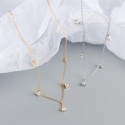 Minimalist Beaded Gemstone Necklace - MLYH290