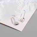 Elegant Heart Lock Drop Earrings - MLYH291