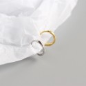 Simple Knotted Cable Hoop Earrings - MLYH292